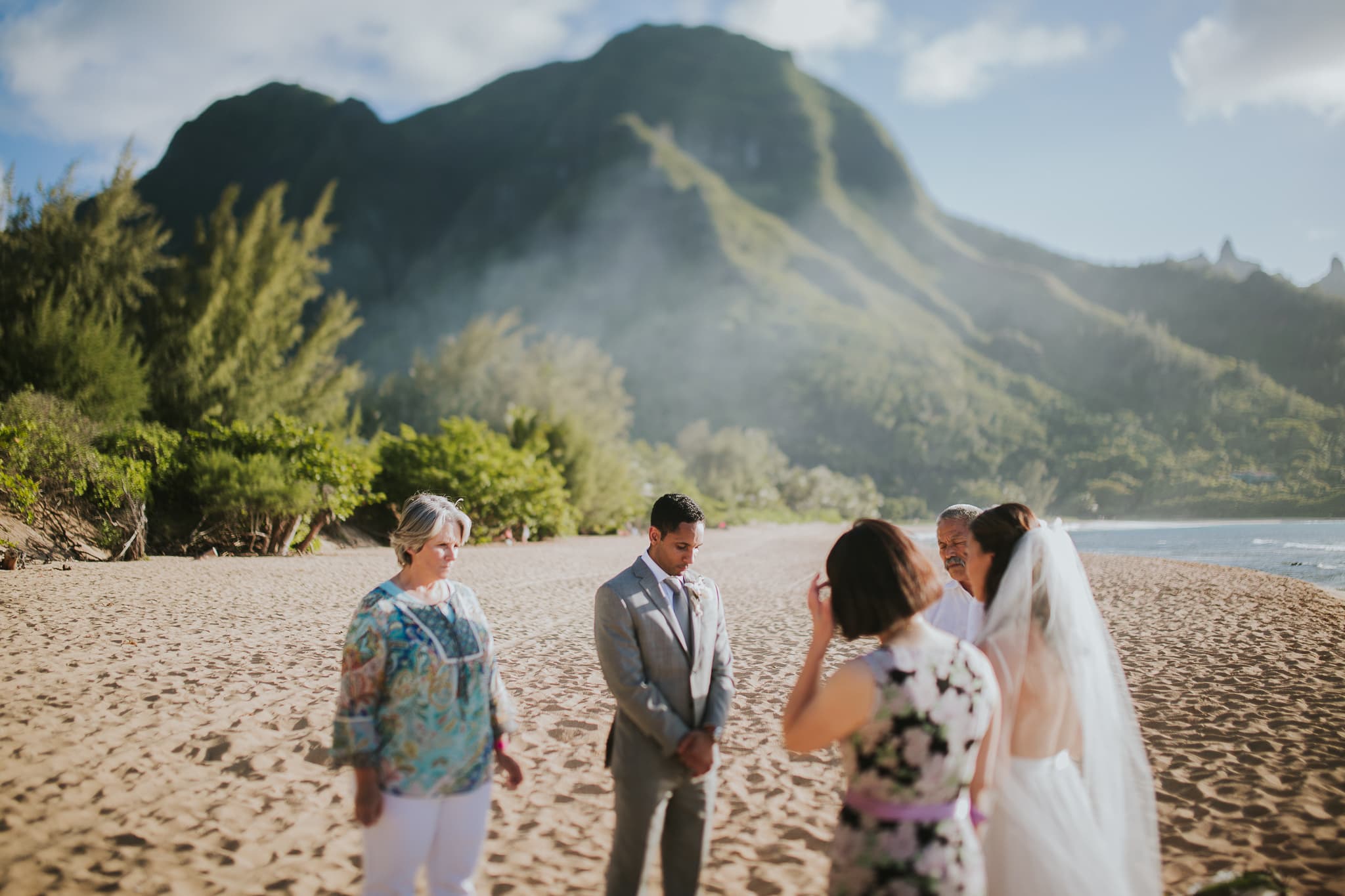 Tunnels Beach Wedding Kauai Elopement Hawaii